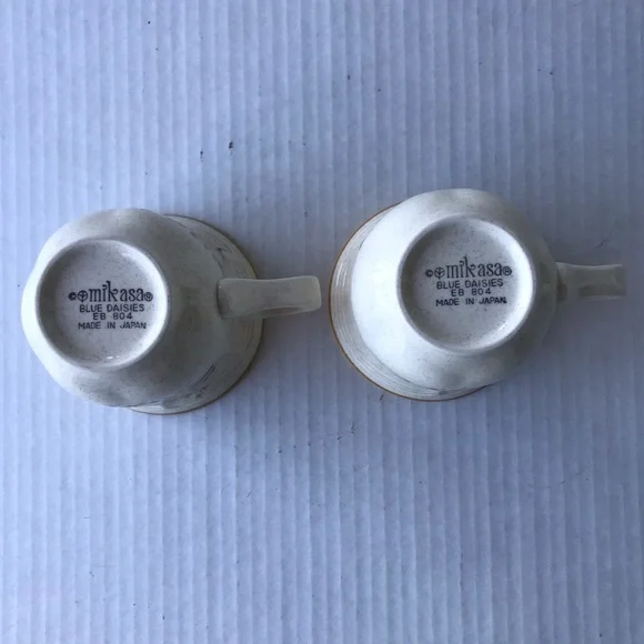 Set Of 2 Vintage “Blue Daisies” By Mikasa Coffee/Tea Cups - Picture 8 of 10